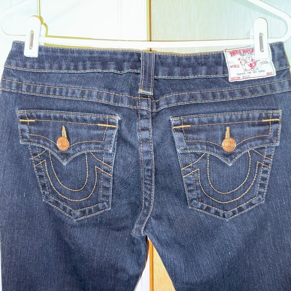 Iconic True Religion Dark Wash Low Rise Bootcut Jeans - Picture 5 of 5